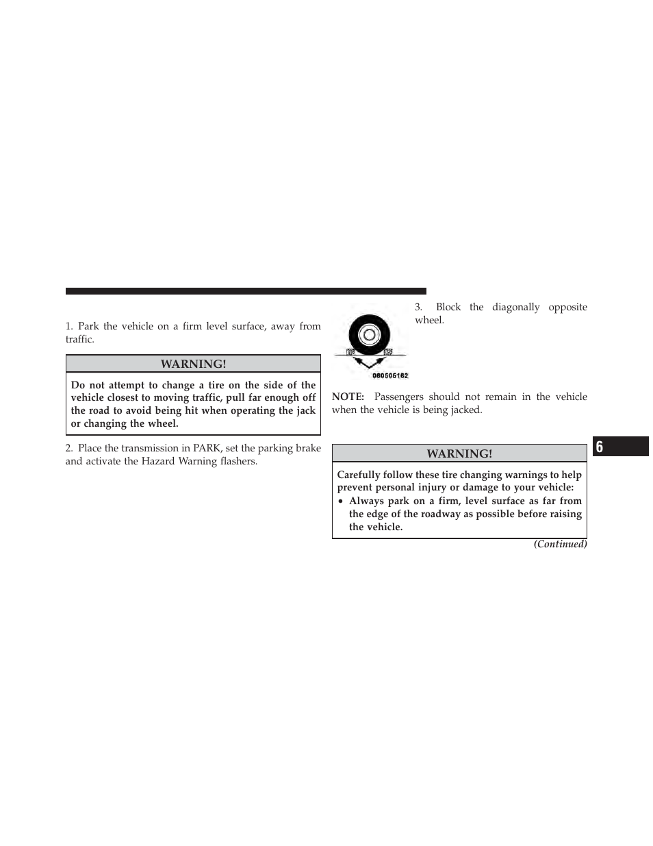 Preparations for jacking, Jacking instructions | Dodge 2011 Durango - Owner Manual User Manual | Page 457 / 576