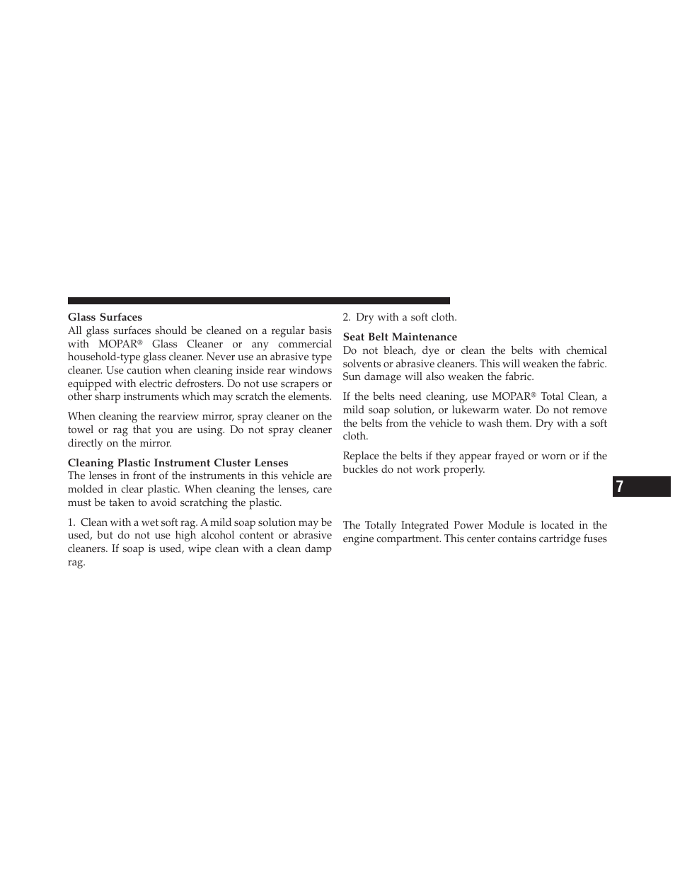 Fuses, Totally integrated power module | Dodge 2011 Durango - Owner Manual User Manual | Page 513 / 576