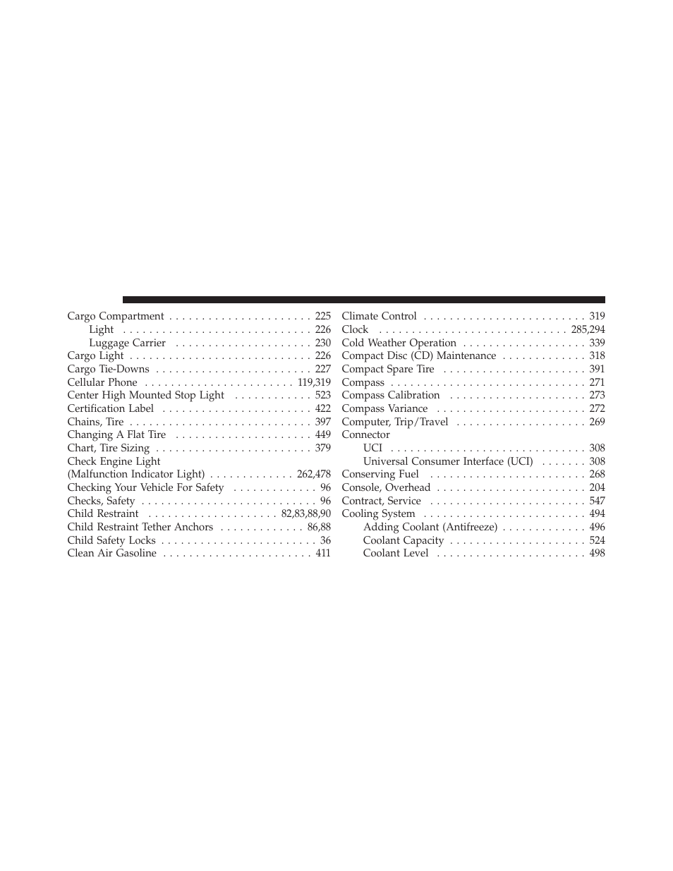 Dodge 2011 Durango - Owner Manual User Manual | Page 558 / 576