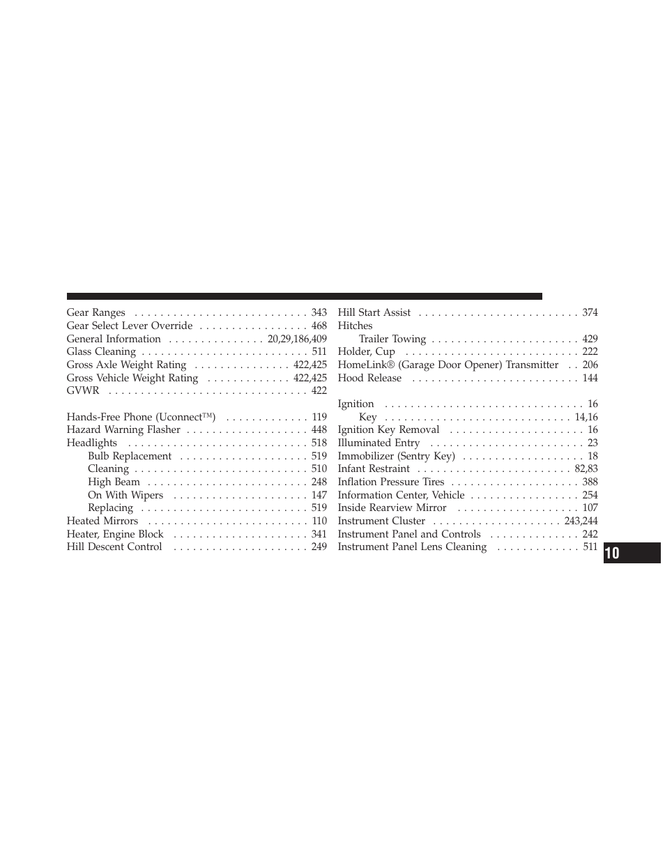 Dodge 2011 Durango - Owner Manual User Manual | Page 563 / 576