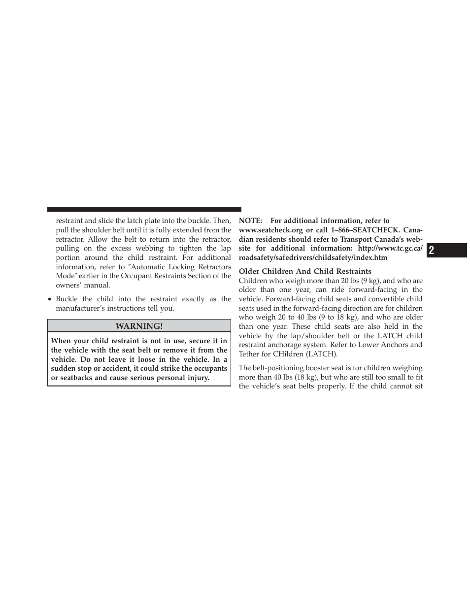 Dodge 2011 Durango - Owner Manual User Manual | Page 87 / 576