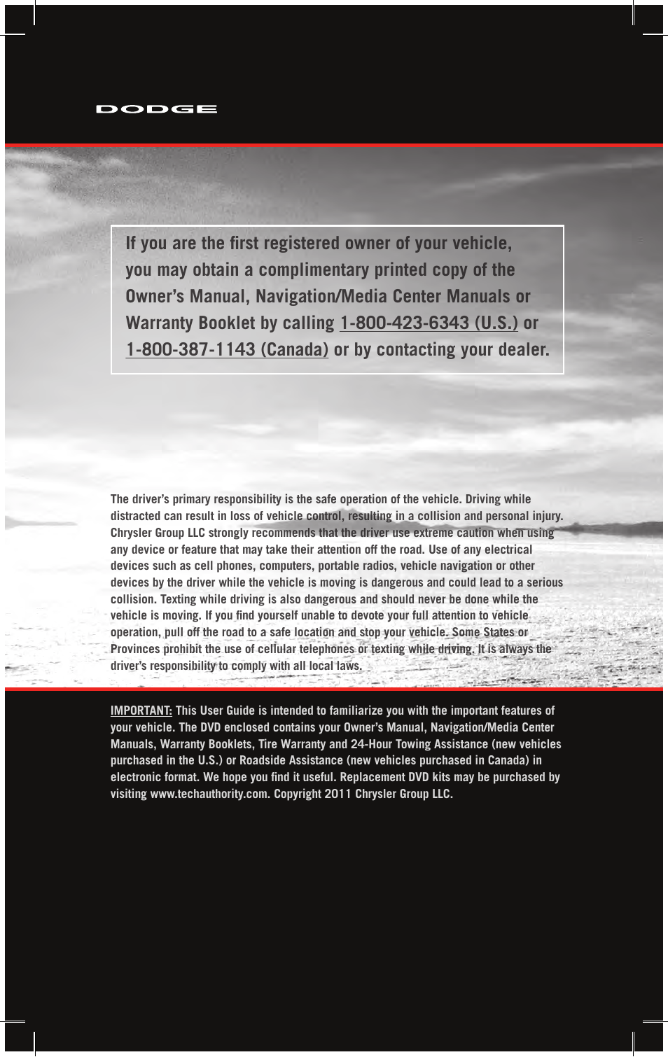 Dodge 2011 Durango - User Guide User Manual | Page 2 / 108