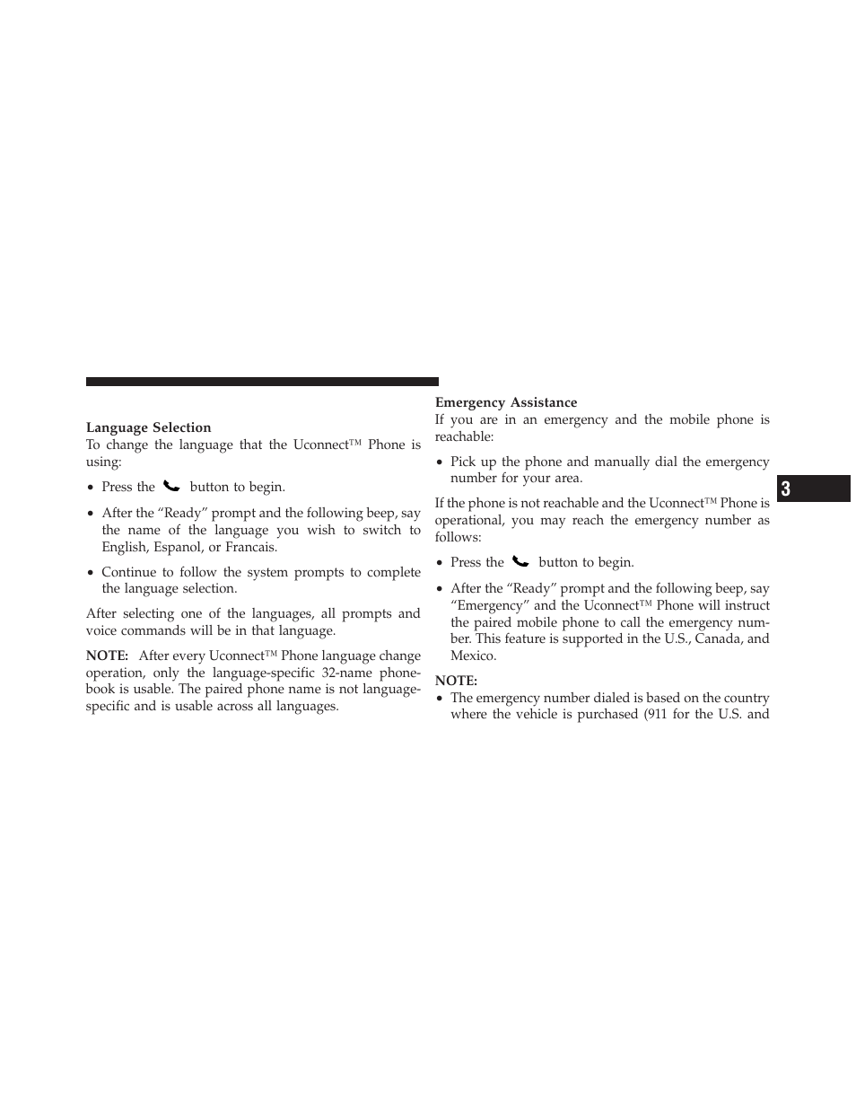 Uconnect™ phone features | Dodge 2011 Dakota User Manual | Page 103 / 452