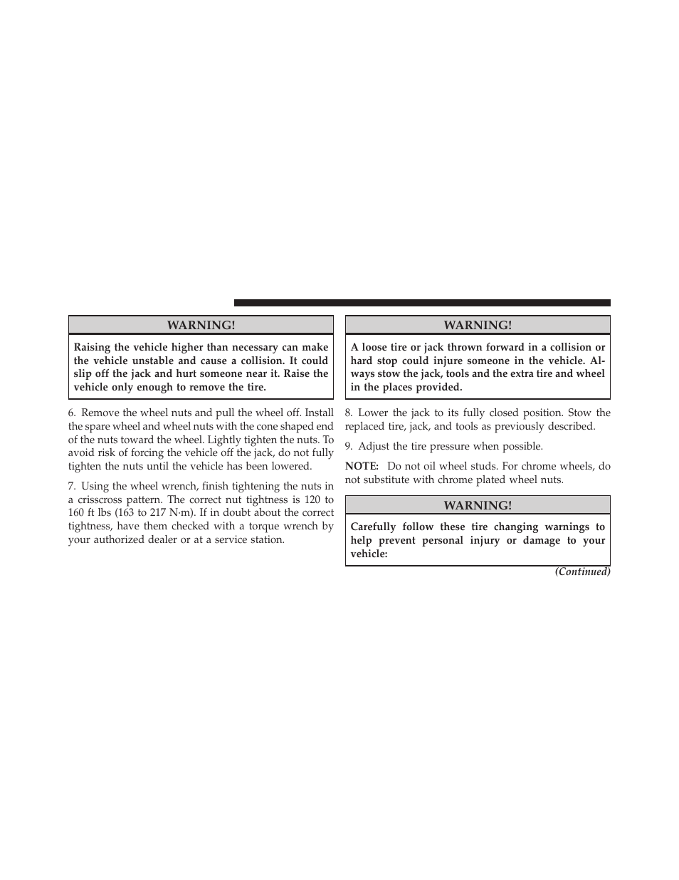 Dodge 2011 Dakota User Manual | Page 346 / 452