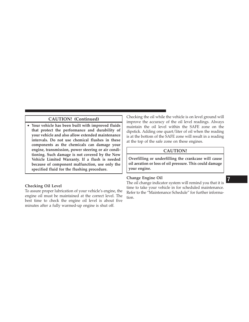 Engine oil | Dodge 2011 Dakota User Manual | Page 363 / 452