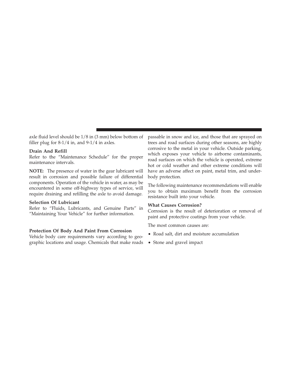 Appearance care and protection from corrosion, Appearance care and protection from, Corrosion | Dodge 2011 Dakota User Manual | Page 384 / 452