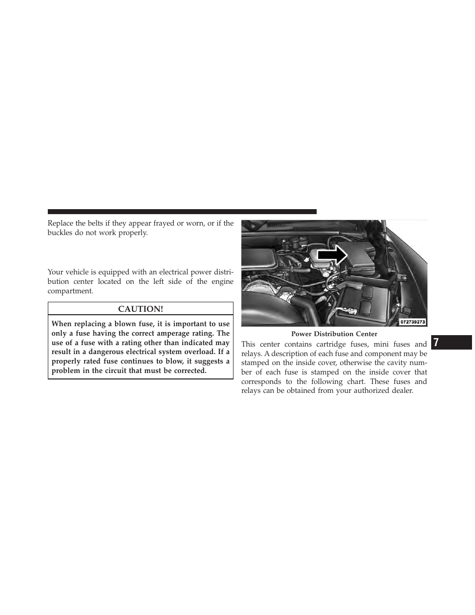 Fuses, Underhood fuses (power distribution center), Underhood fuses (power distribution | Center) | Dodge 2011 Dakota User Manual | Page 389 / 452