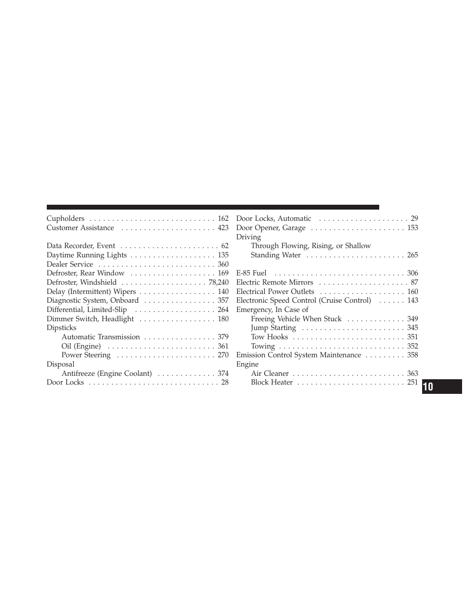 Dodge 2011 Dakota User Manual | Page 437 / 452