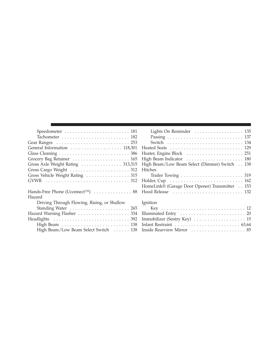 Dodge 2011 Dakota User Manual | Page 440 / 452