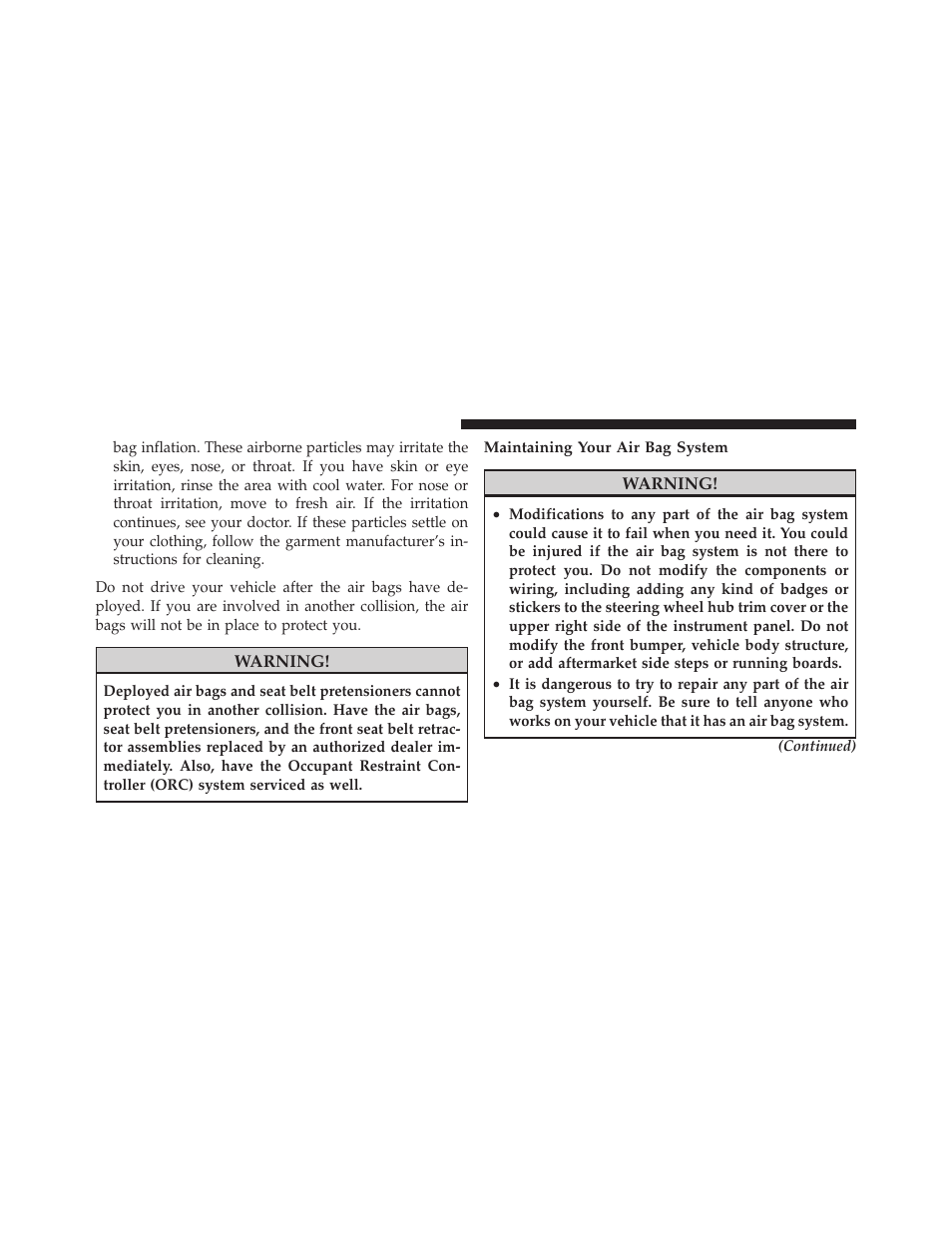 Dodge 2011 Dakota User Manual | Page 62 / 452