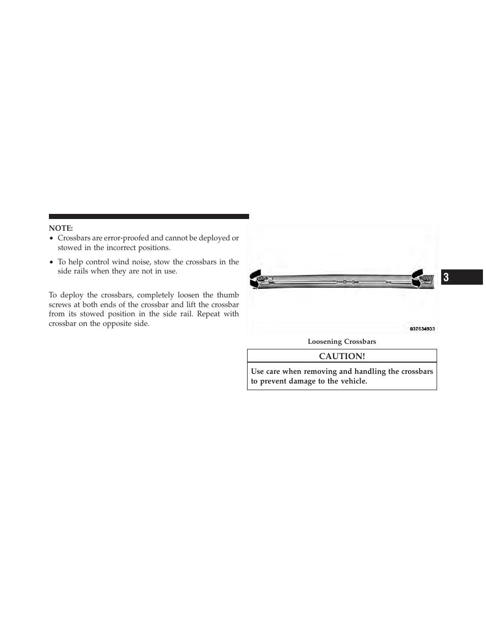 Deploying the crossbars | Dodge 2011 Grand_Caravan - Owner Manual User Manual | Page 237 / 562