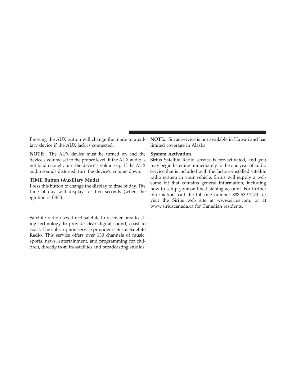 Uconnect™ multimedia (satellite radio) — if, Equipped | Dodge 2011 Grand_Caravan - Owner Manual User Manual | Page 308 / 562