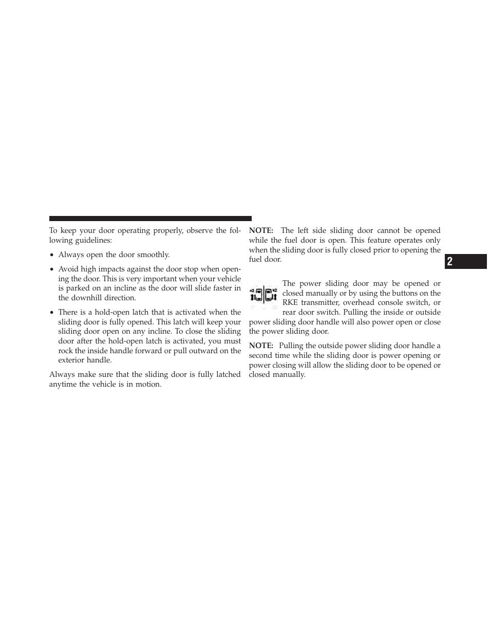 Power sliding side door — if equipped | Dodge 2011 Grand_Caravan - Owner Manual User Manual | Page 45 / 562