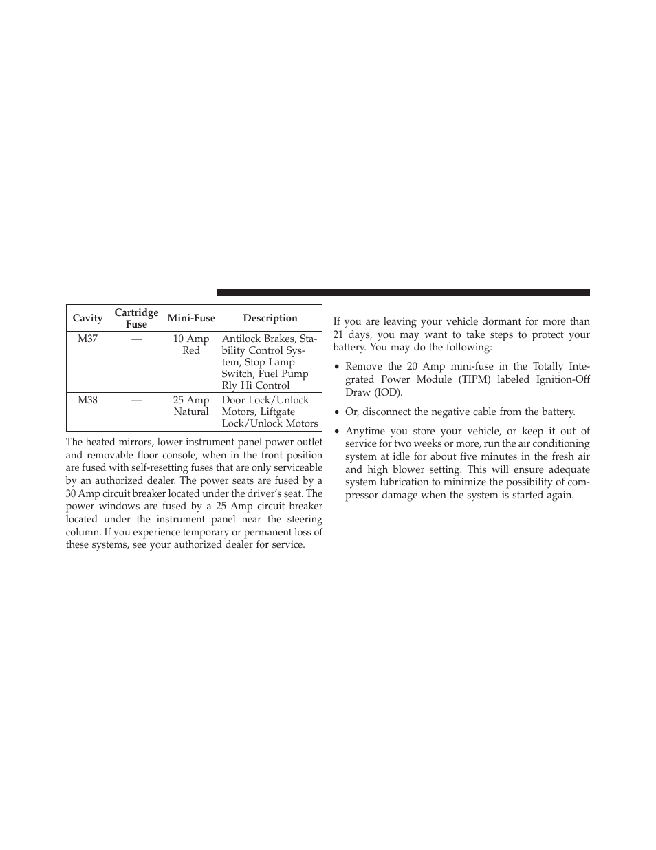 Vehicle storage | Dodge 2011 Grand_Caravan - Owner Manual User Manual | Page 508 / 562