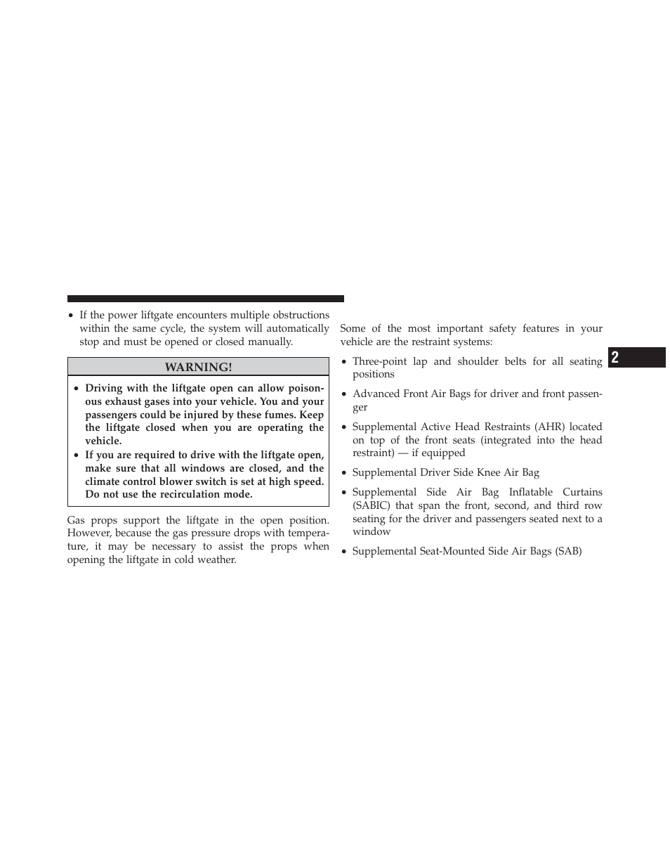 Occupant restraints | Dodge 2011 Grand_Caravan - Owner Manual User Manual | Page 55 / 562