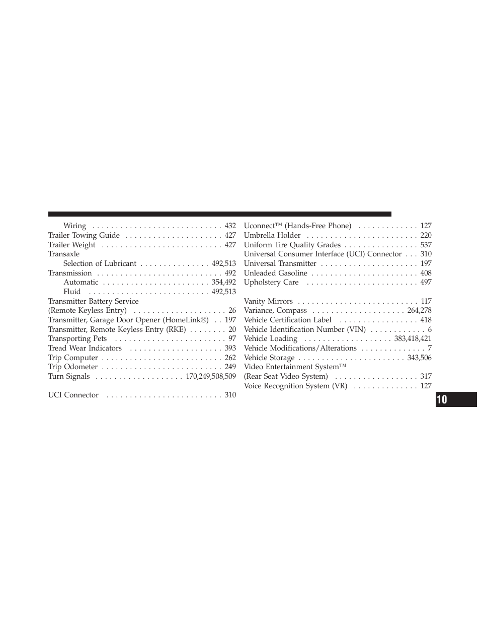 Dodge 2011 Grand_Caravan - Owner Manual User Manual | Page 559 / 562