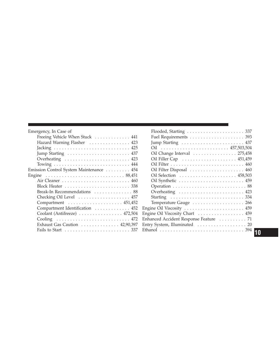 Dodge 2011 Journey - Owner Manual User Manual | Page 539 / 557