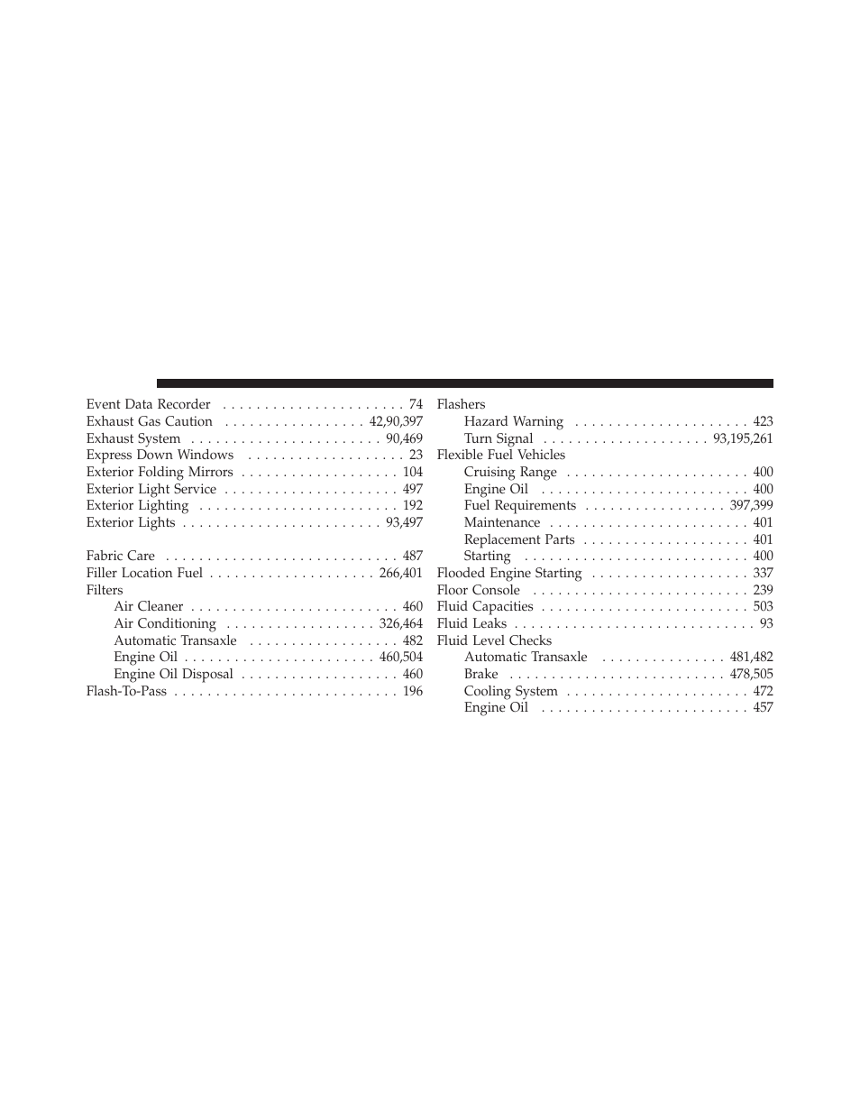 Dodge 2011 Journey - Owner Manual User Manual | Page 540 / 557