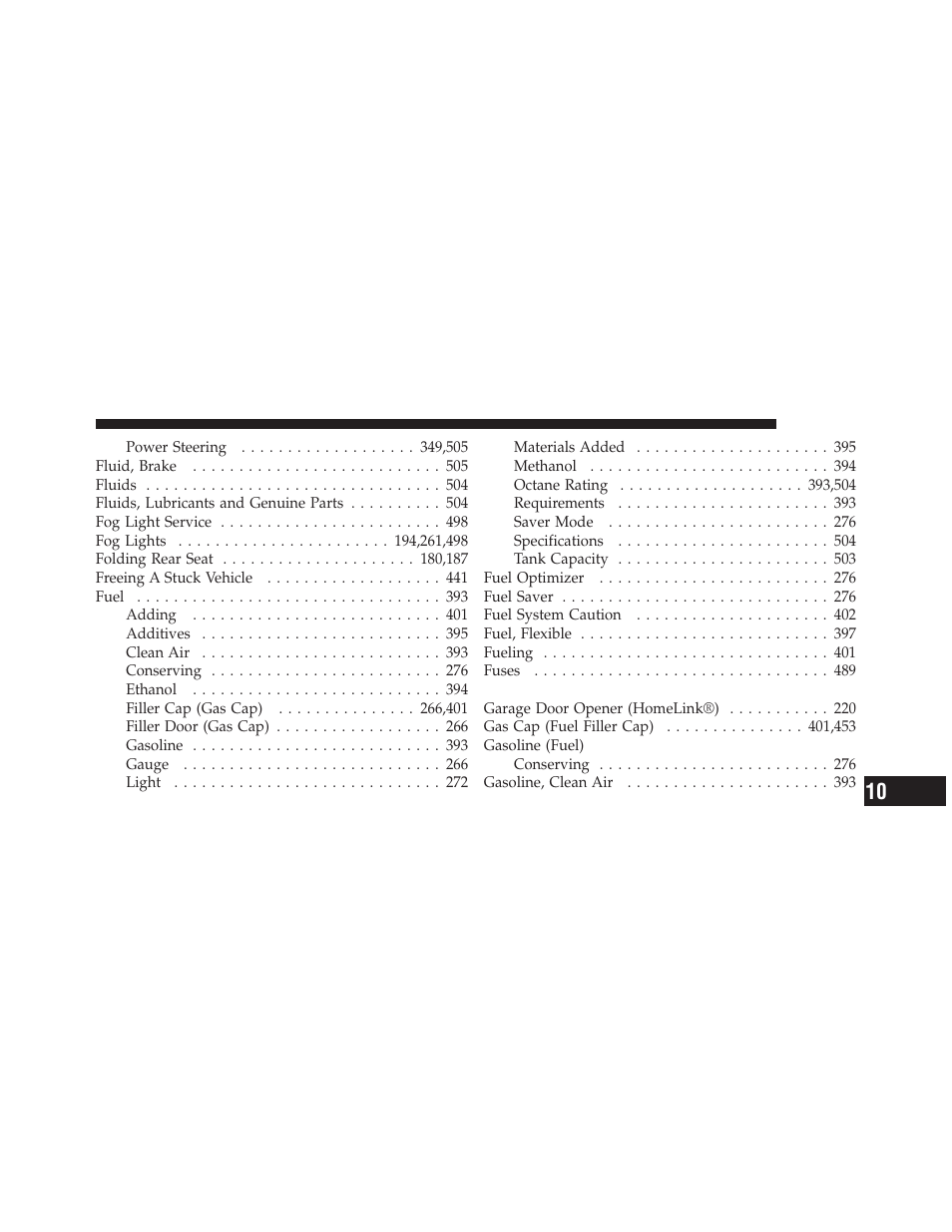 Dodge 2011 Journey - Owner Manual User Manual | Page 541 / 557