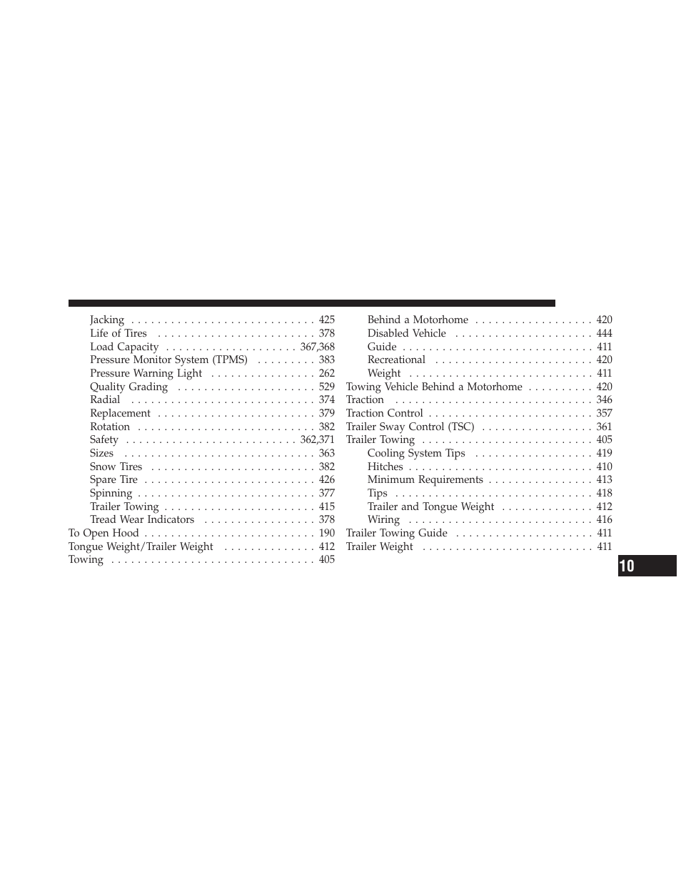 Dodge 2011 Journey - Owner Manual User Manual | Page 553 / 557