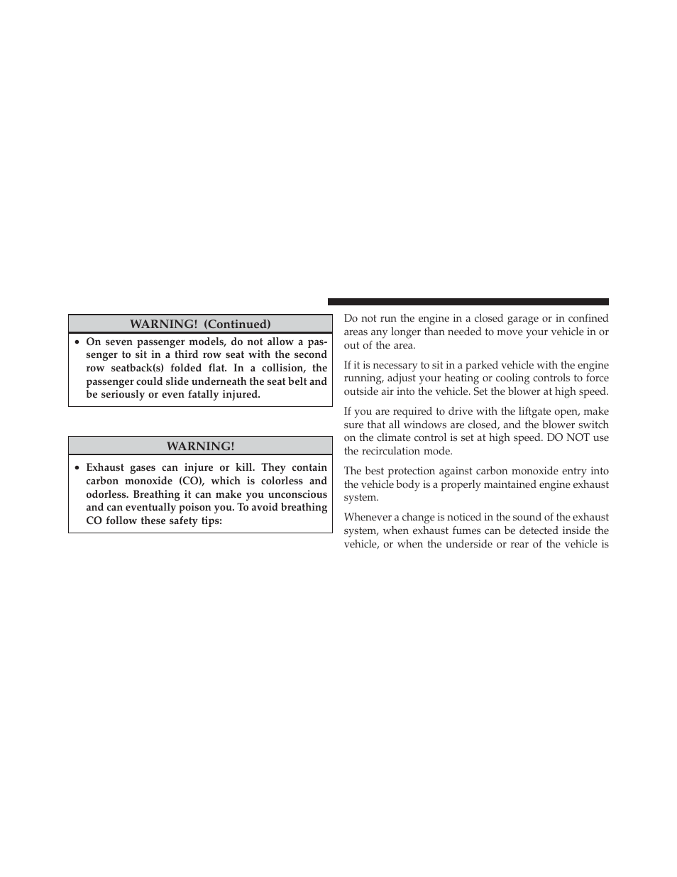 Exhaust gas | Dodge 2011 Journey - Owner Manual User Manual | Page 92 / 557