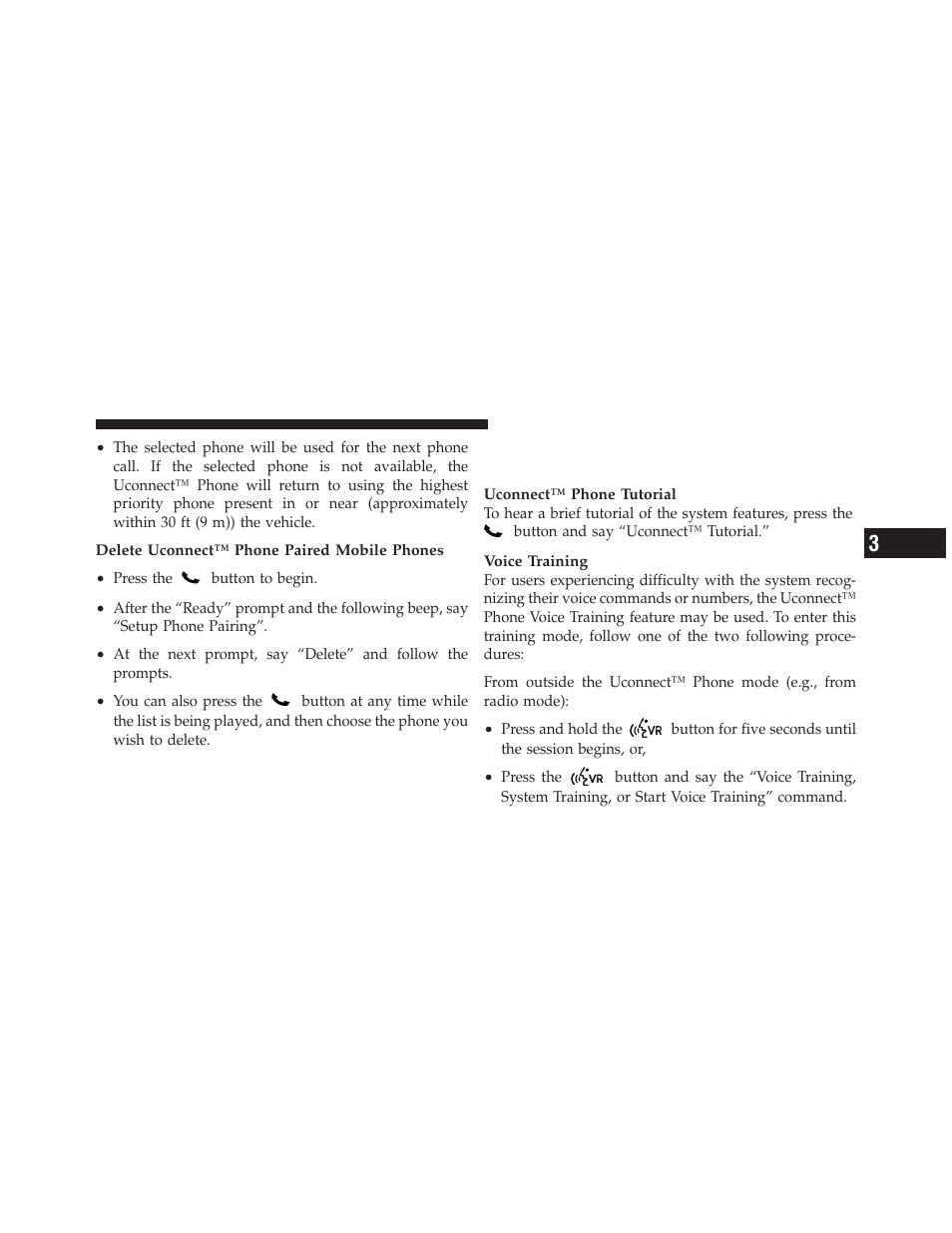 Things you should know about your uconnect™ phone, Things you should know about your, Uconnect™ phone | Dodge 2011 Nitro - Owner Manual User Manual | Page 122 / 497