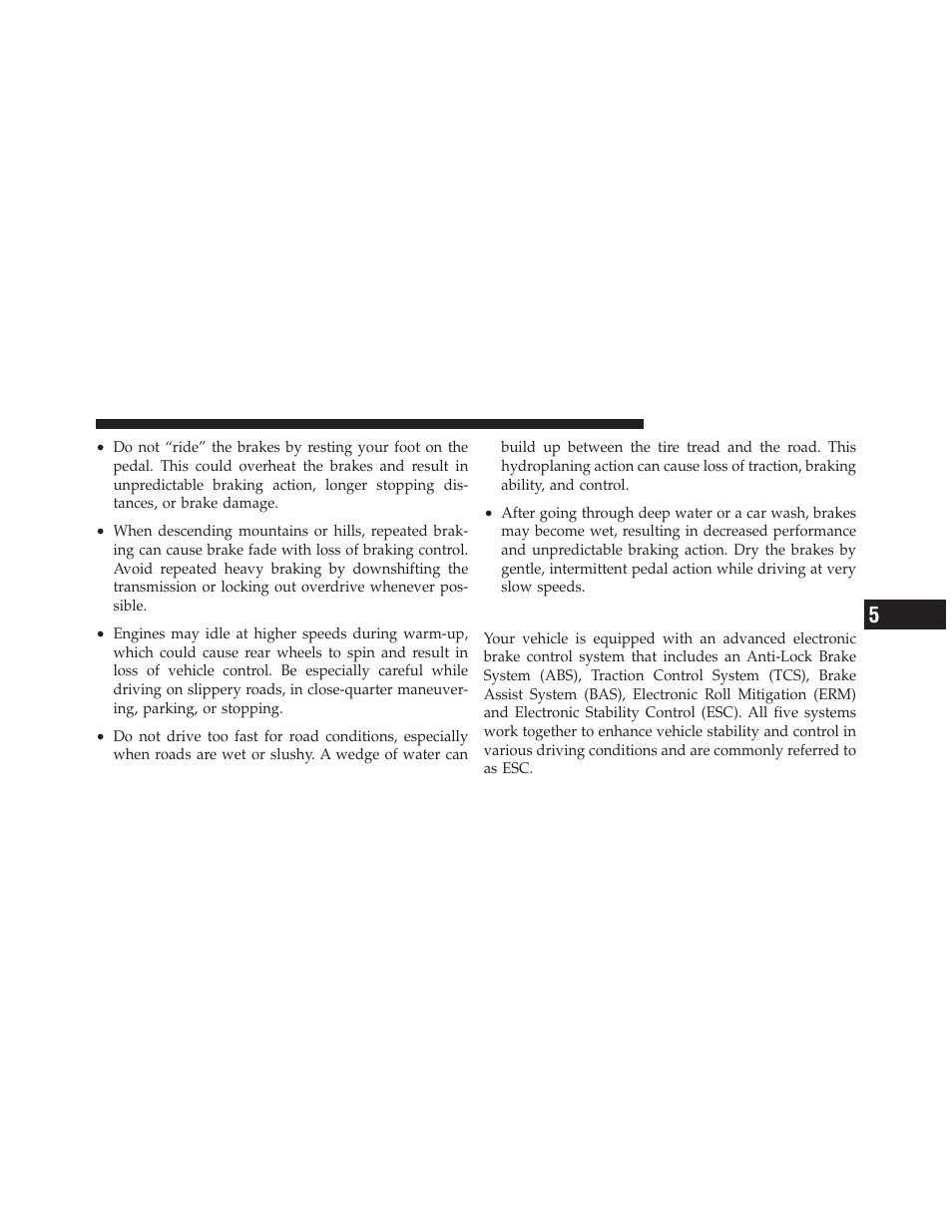 Electronic brake control system | Dodge 2011 Nitro - Owner Manual User Manual | Page 316 / 497