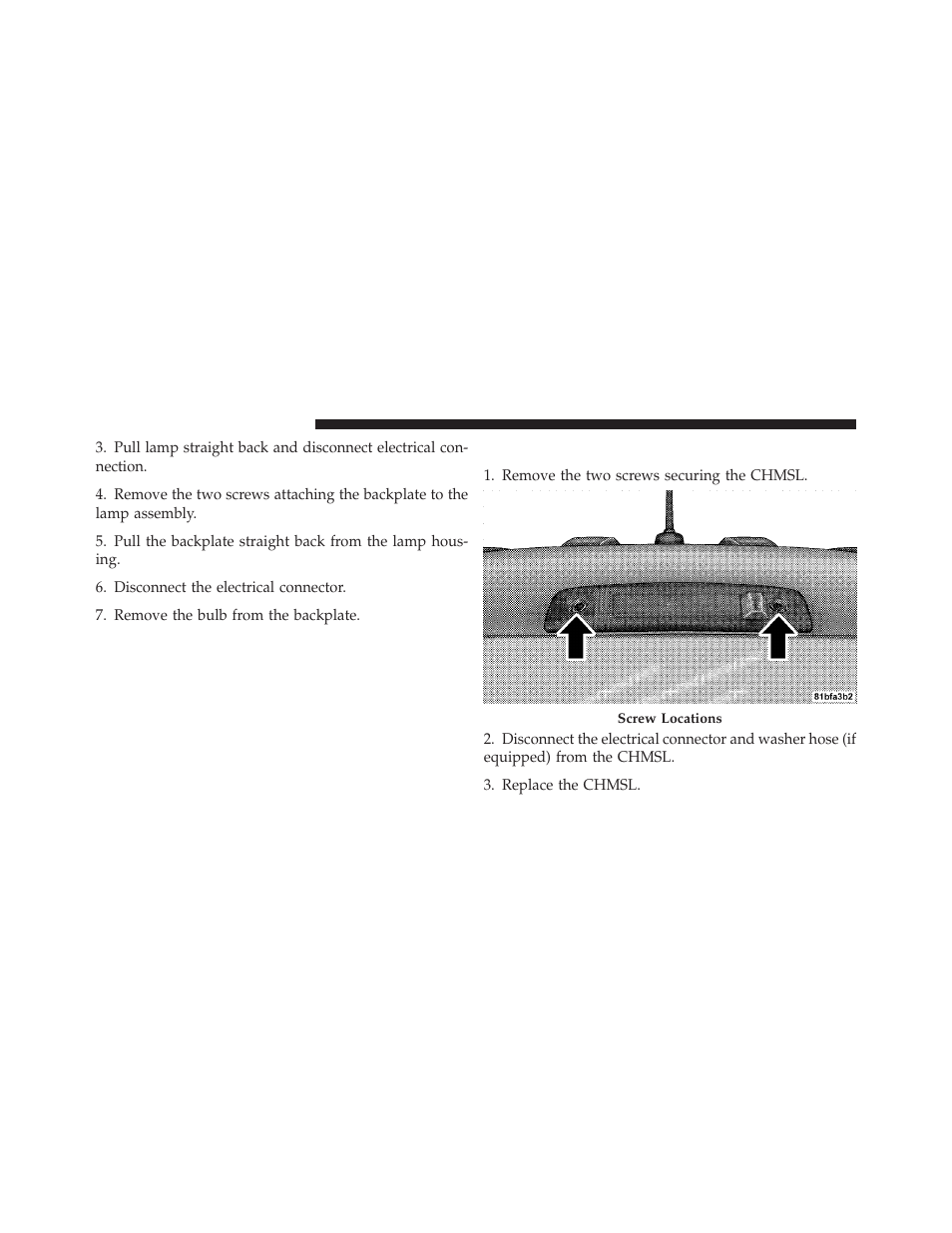 Center high mounted stop lamp (chmsl), Center high mounted stop lamp, Chmsl) | Dodge 2011 Nitro - Owner Manual User Manual | Page 445 / 497