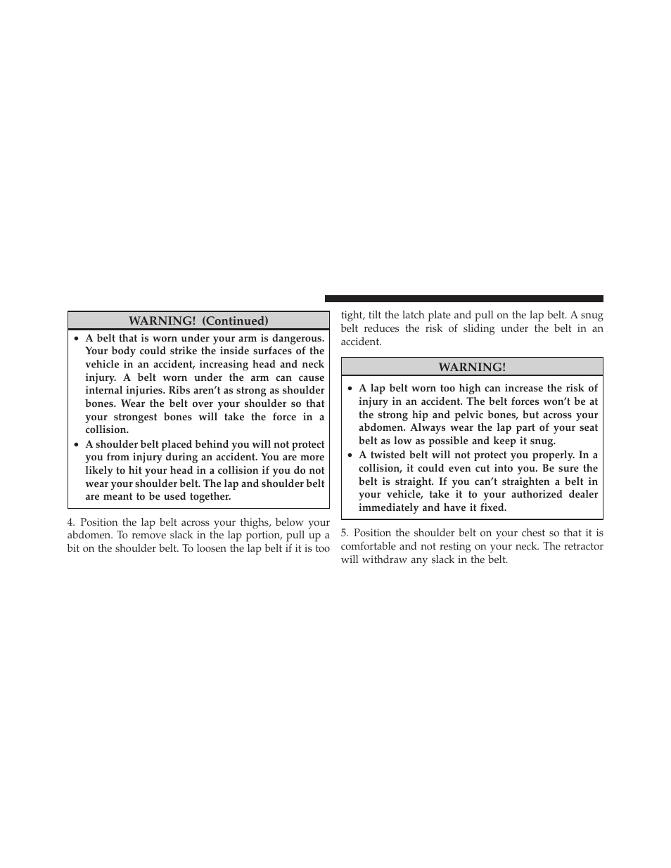 Dodge 2011 Nitro - Owner Manual User Manual | Page 49 / 497