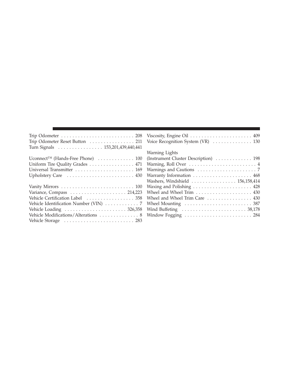 Dodge 2011 Nitro - Owner Manual User Manual | Page 493 / 497