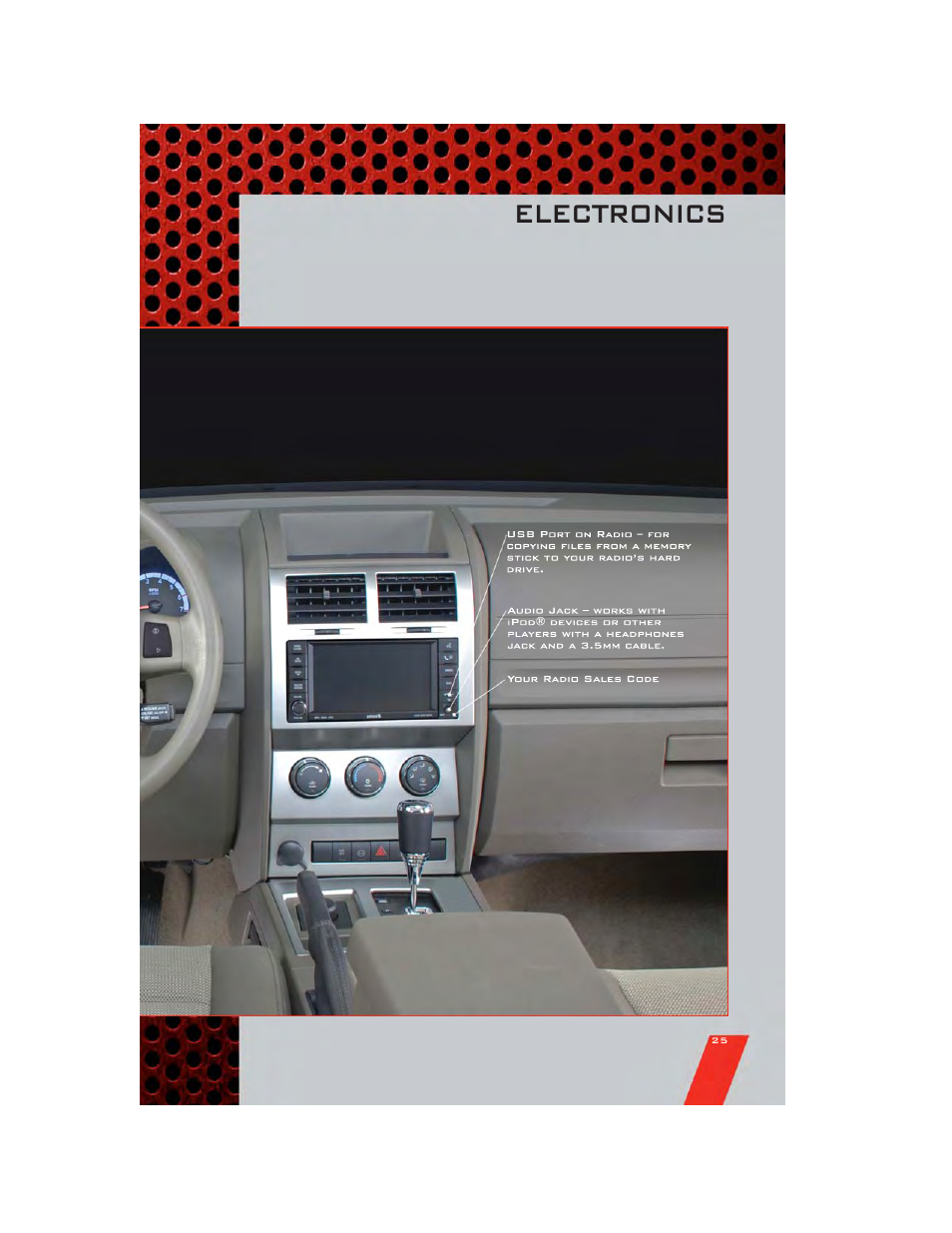 Electronics | Dodge 2011 Nitro - User Guide User Manual | Page 27 / 84