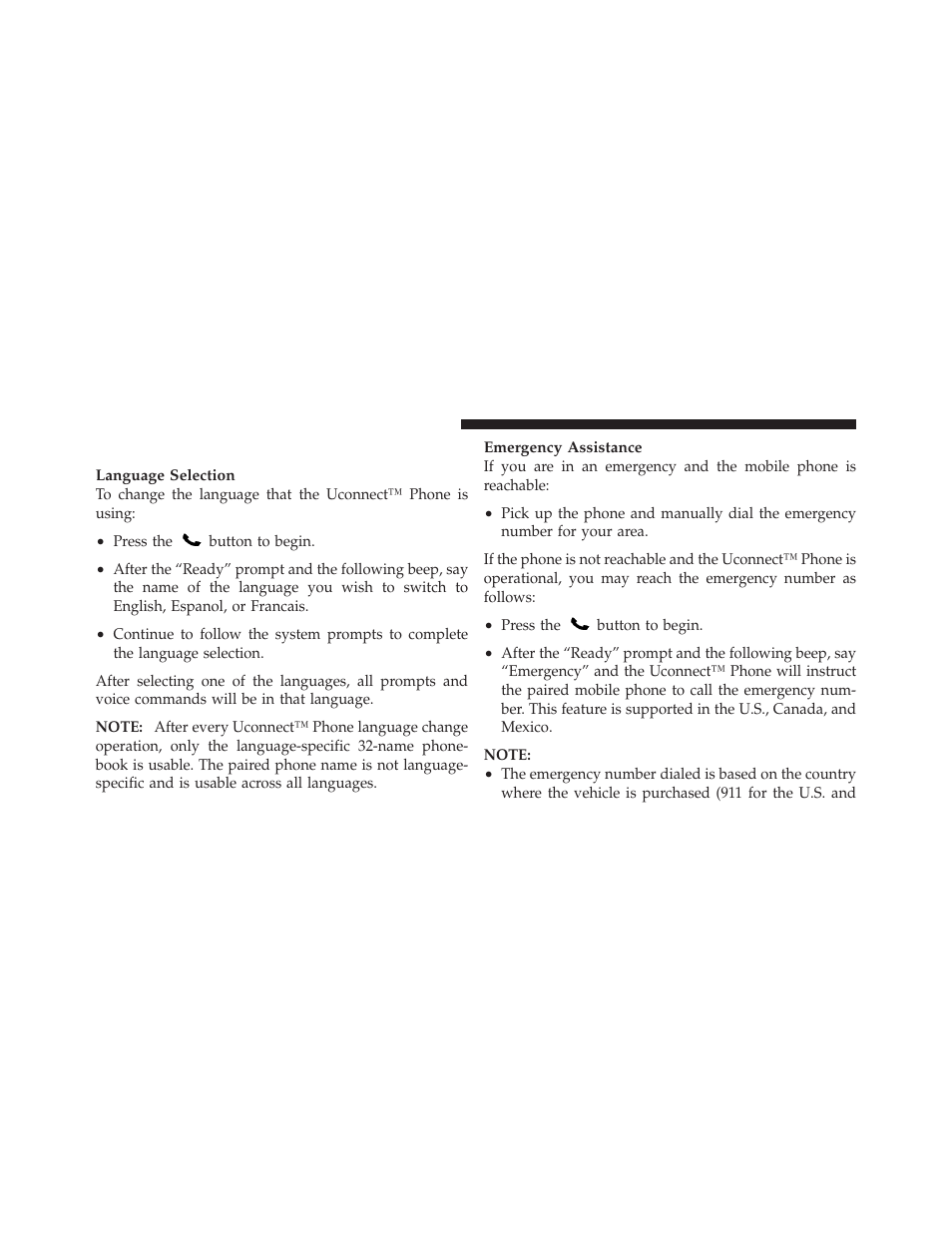 Uconnect™ phone features | Dodge 2012 Avenger - Owner Manual User Manual | Page 114 / 514