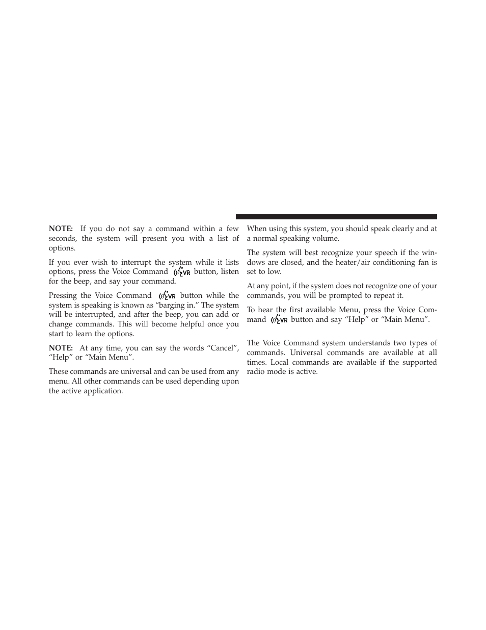 Commands | Dodge 2012 Avenger - Owner Manual User Manual | Page 132 / 514