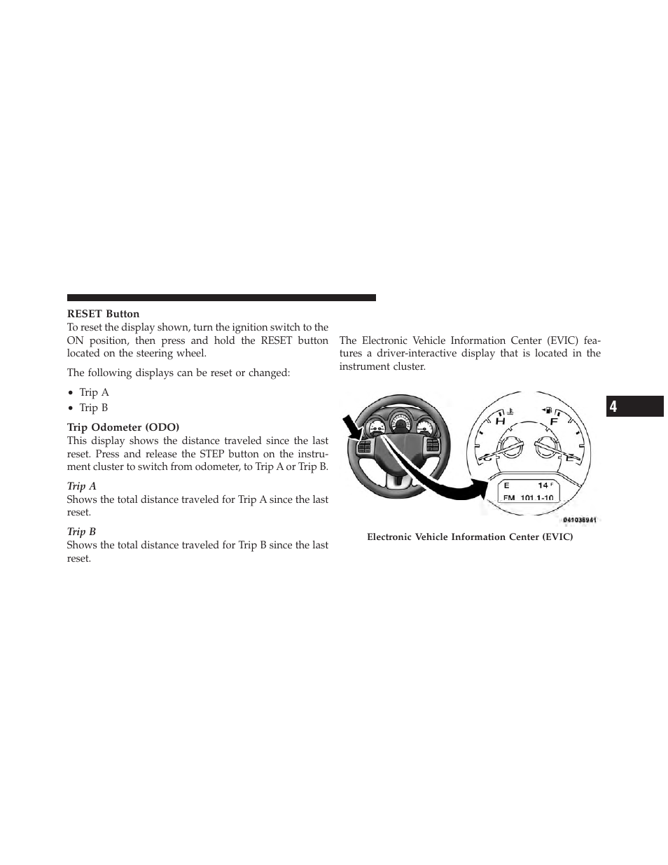 Electronic vehicle information center (evic), If equipped | Dodge 2012 Avenger - Owner Manual User Manual | Page 213 / 514