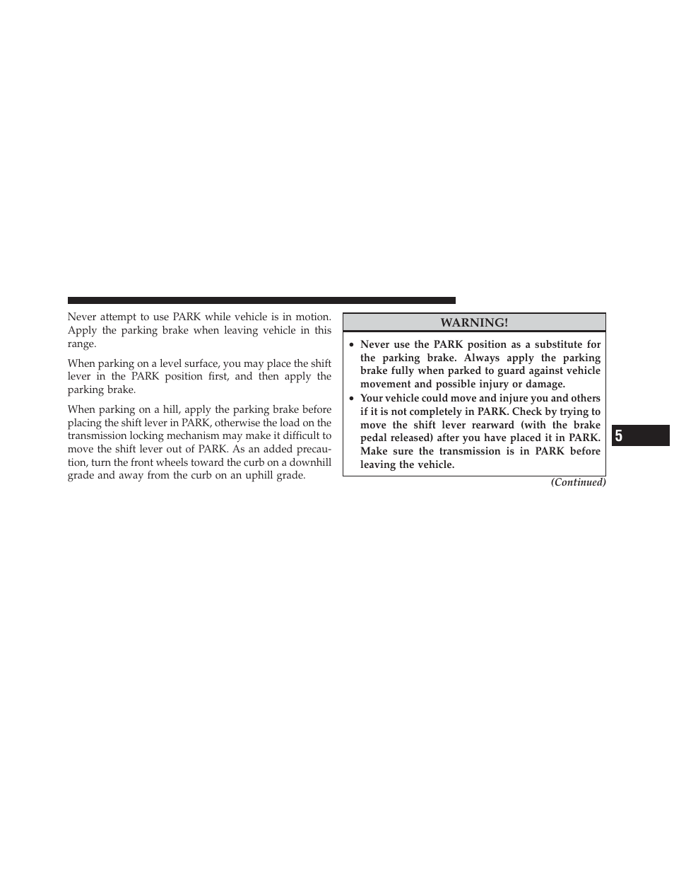 Dodge 2012 Avenger - Owner Manual User Manual | Page 315 / 514