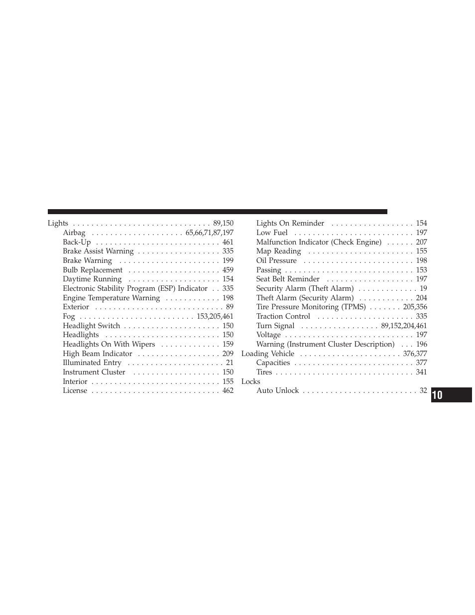 Dodge 2012 Avenger - Owner Manual User Manual | Page 503 / 514