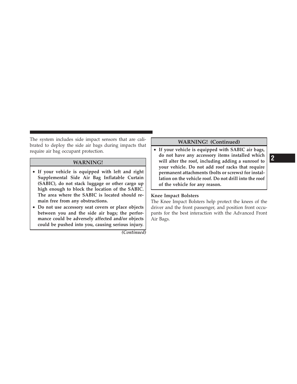 Dodge 2012 Avenger - Owner Manual User Manual | Page 65 / 514