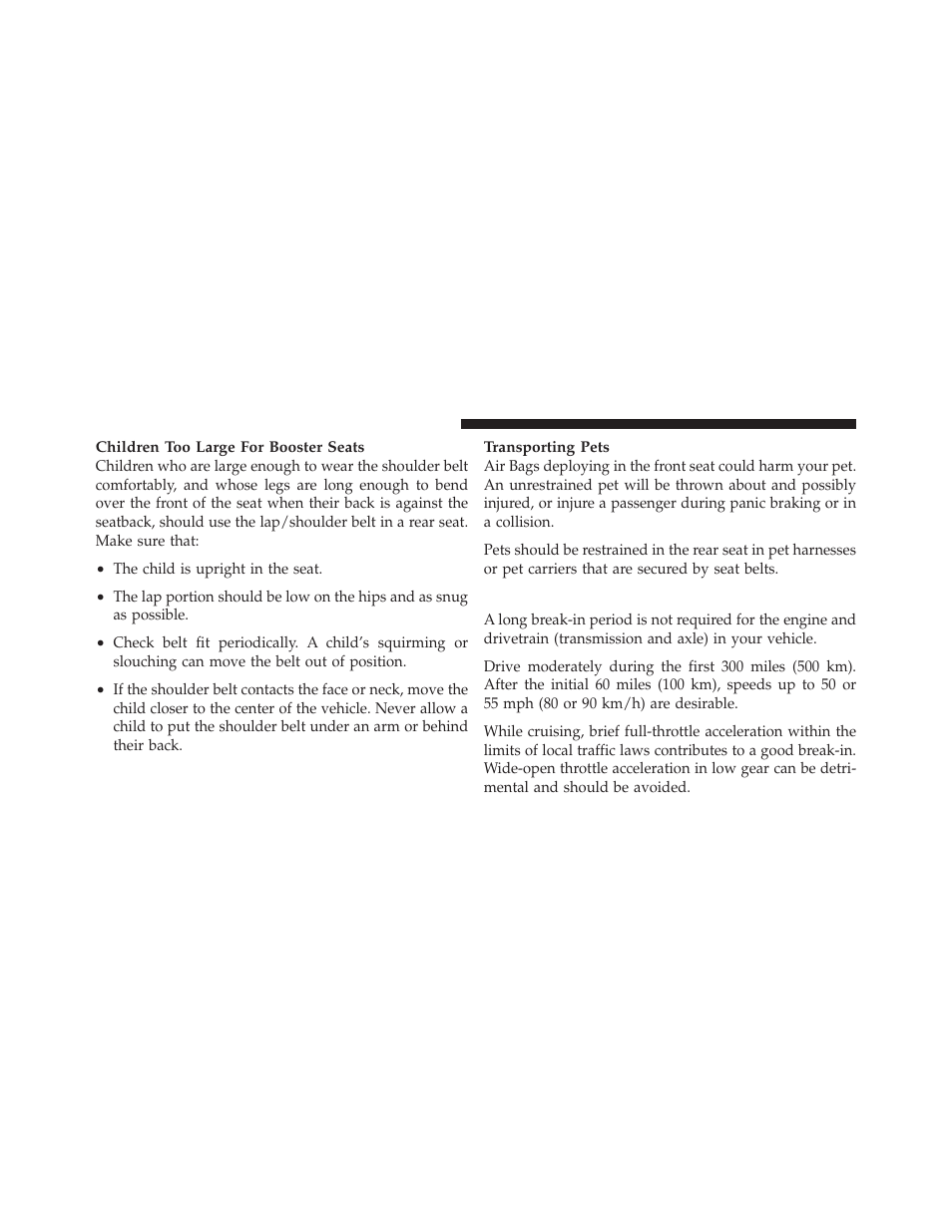 Engine break-in recommendations | Dodge 2012 Avenger - Owner Manual User Manual | Page 86 / 514