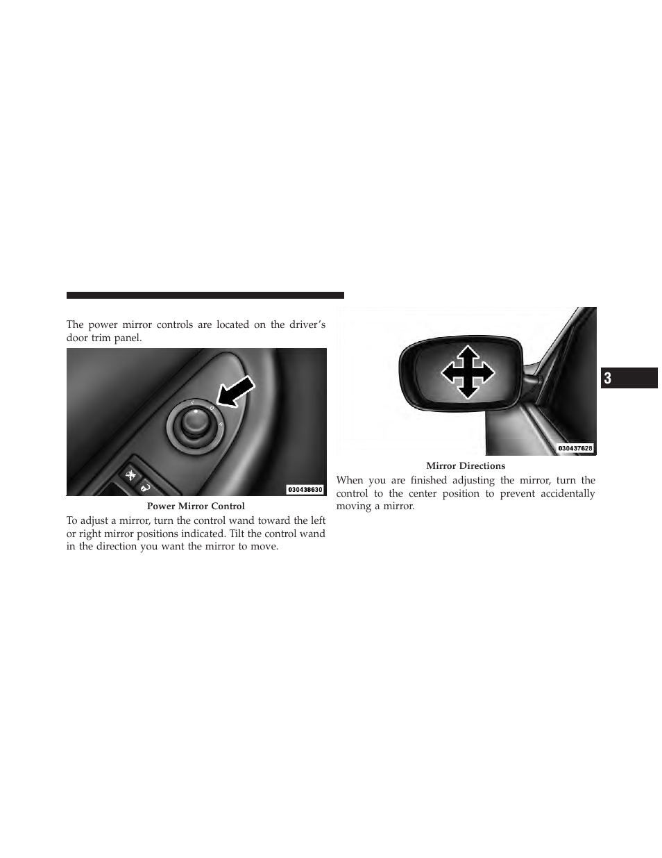 Power mirrors | Dodge 2012 Avenger - Owner Manual User Manual | Page 99 / 514