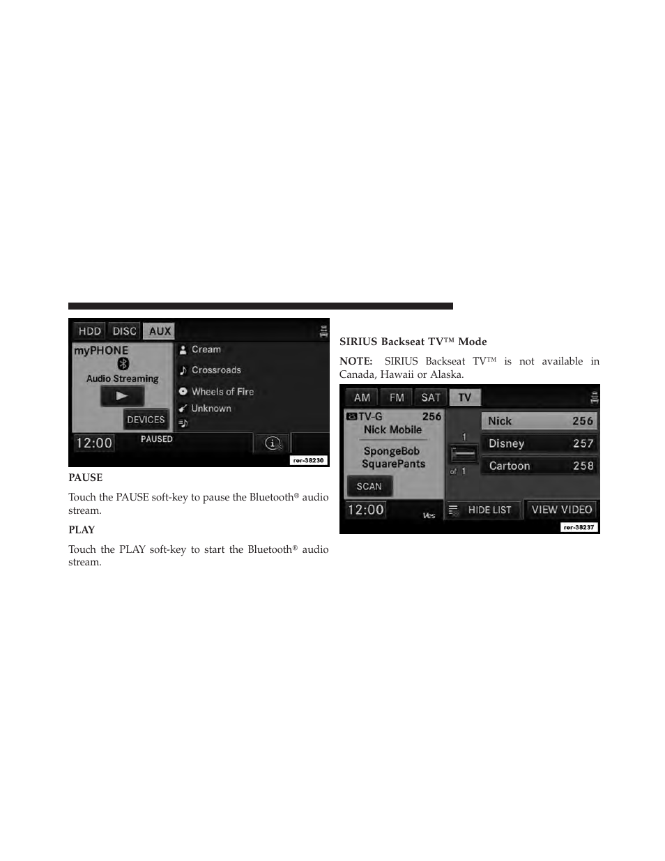 Sirius backseat tv™ (if equipped) | Ram Trucks MEDIA CENTER 730N for Jeep User Manual | Page 115 / 216
