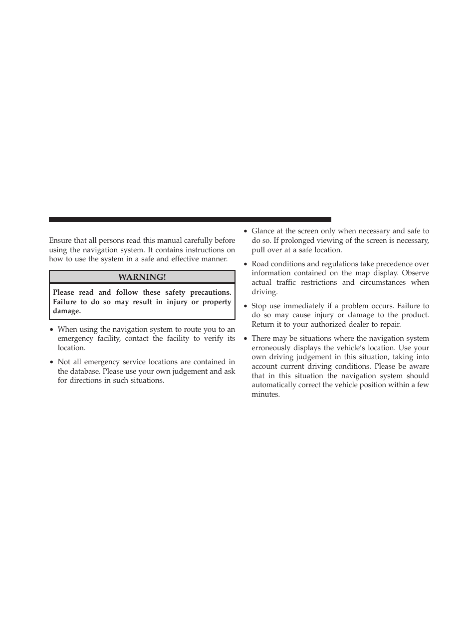 Safety guidelines | Ram Trucks MEDIA CENTER 730N for Jeep User Manual | Page 15 / 216