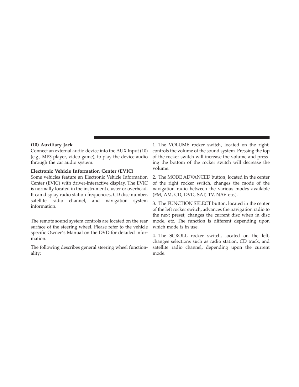 Steering wheel mounted controls (if equipped), Steering wheel mounted controls, If equipped) | Ram Trucks MEDIA CENTER 730N for Jeep User Manual | Page 24 / 216