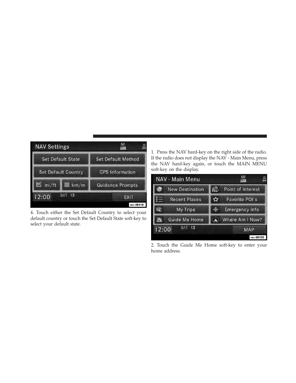 Enter home address | Ram Trucks MEDIA CENTER 730N for Jeep User Manual | Page 34 / 216