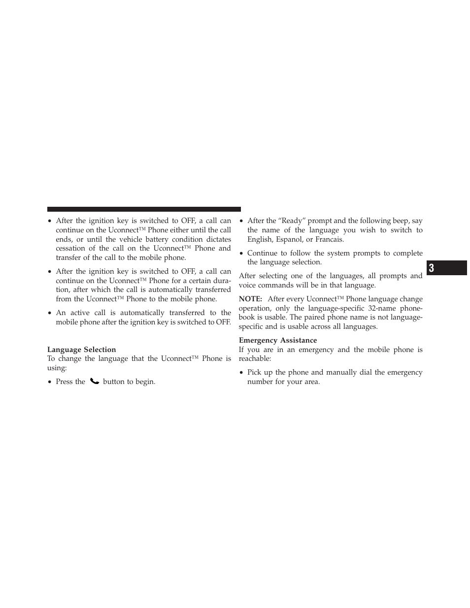 Uconnect™ phone features | Dodge 2012 Caliber - Owner Manual User Manual | Page 115 / 506