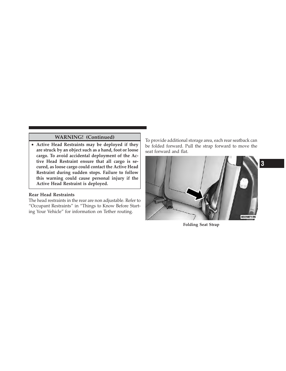 Folding rear seat | Dodge 2012 Caliber - Owner Manual User Manual | Page 149 / 506