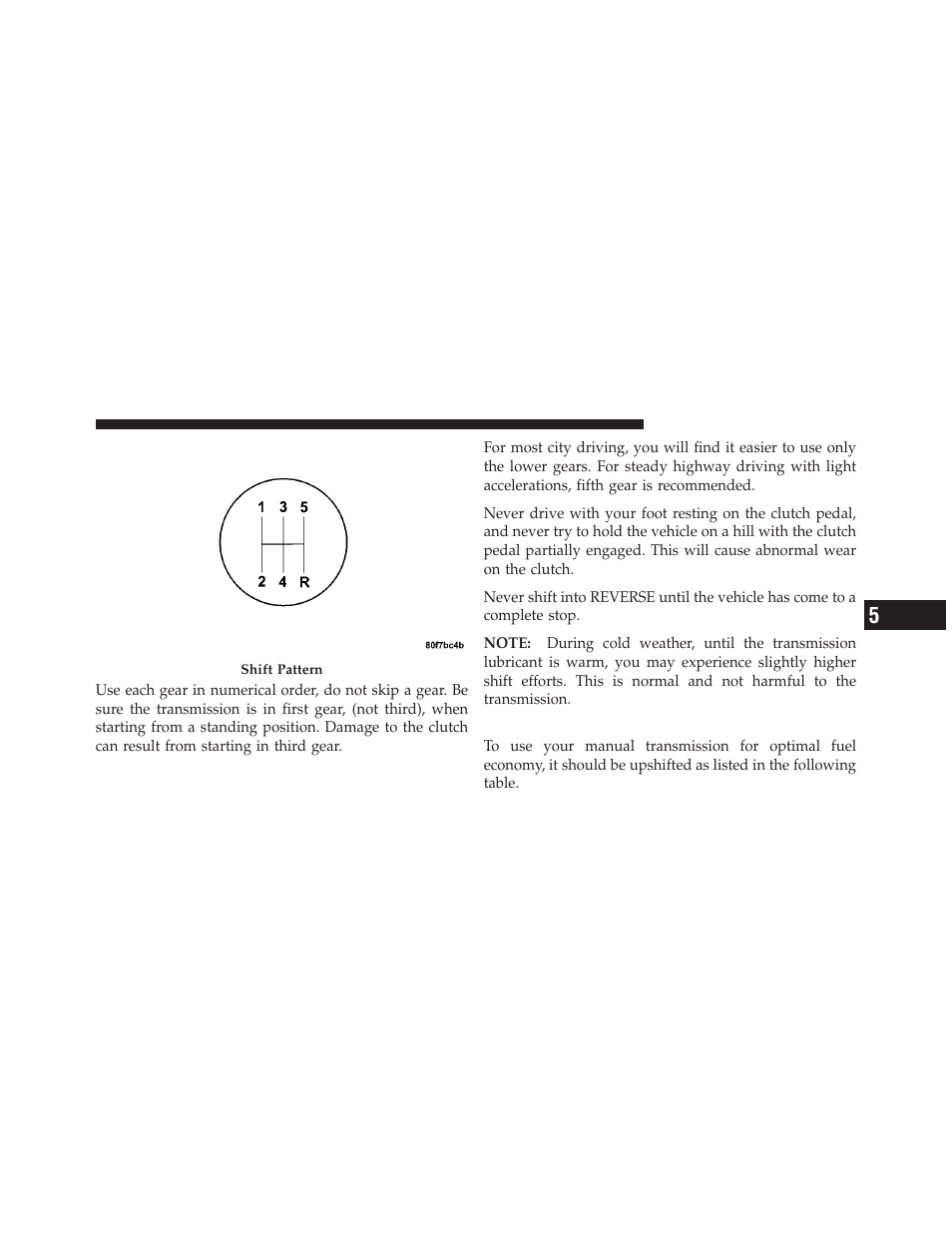 Recommended shift speeds | Dodge 2012 Caliber - Owner Manual User Manual | Page 305 / 506