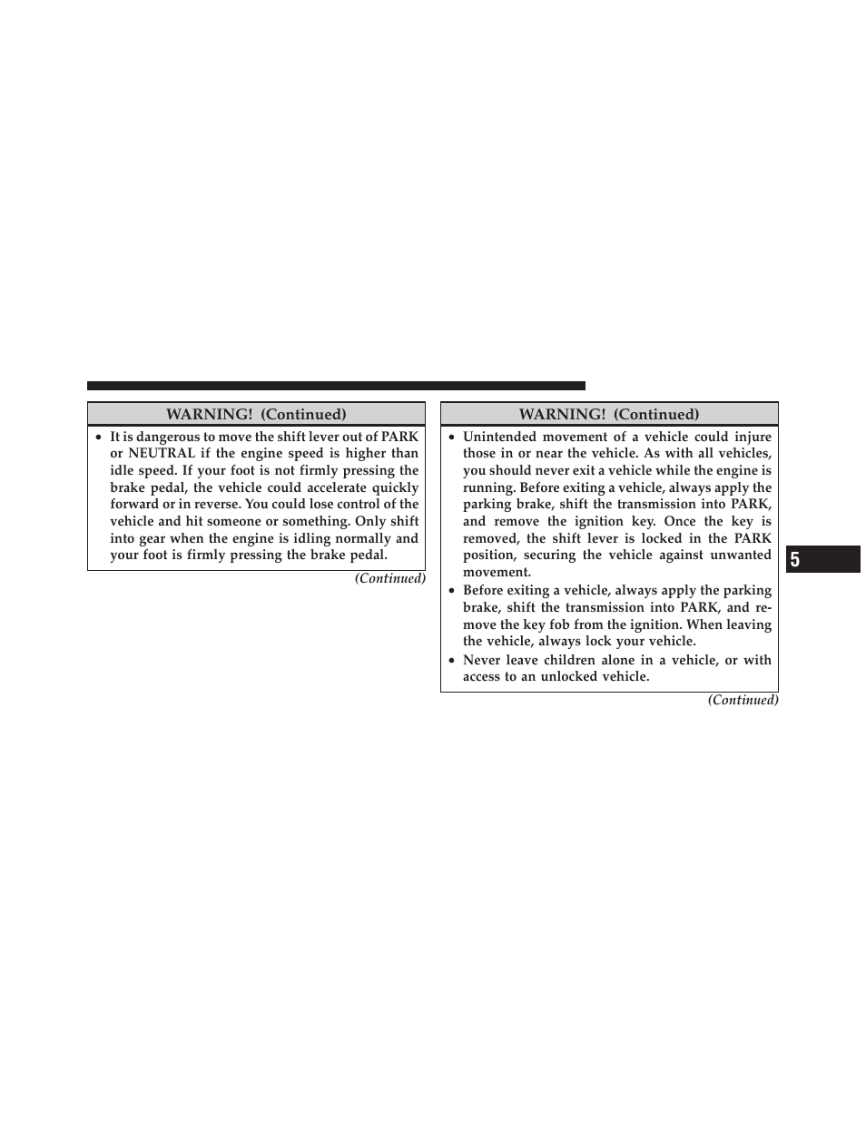 Dodge 2012 Caliber - Owner Manual User Manual | Page 311 / 506