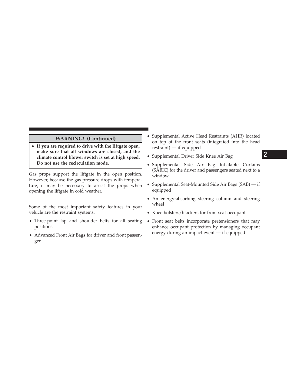 Occupant restraints | Dodge 2012 Caliber - Owner Manual User Manual | Page 41 / 506