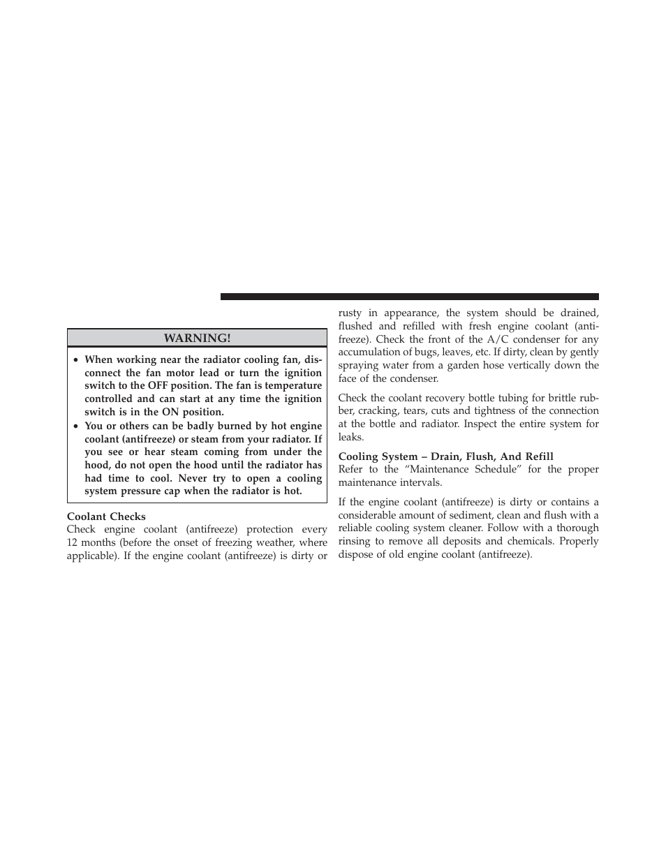 Cooling system | Dodge 2012 Caliber - Owner Manual User Manual | Page 432 / 506