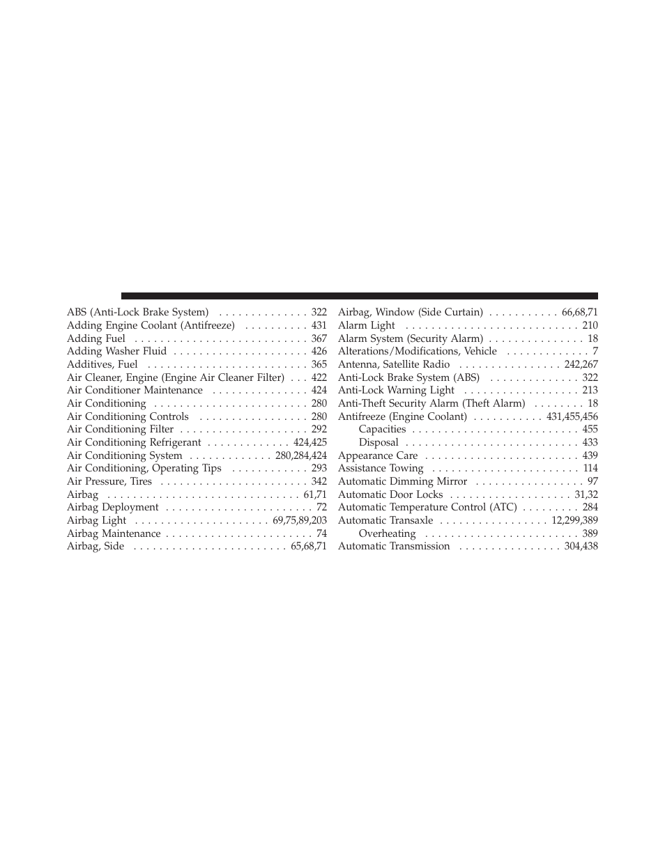 Dodge 2012 Caliber - Owner Manual User Manual | Page 488 / 506